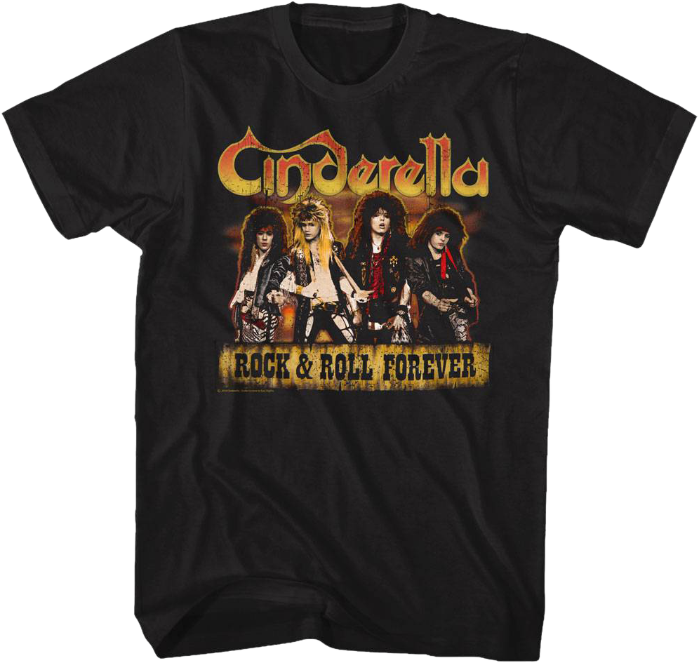 Cinderella Rock and Roll Forever T-Shirt