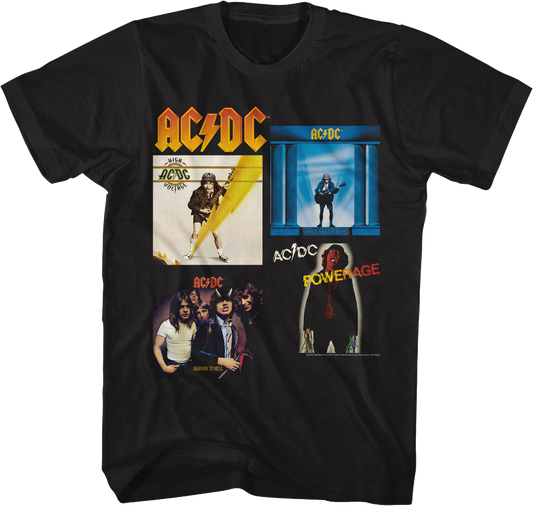 Classic Albums Collage ACDC Shirt