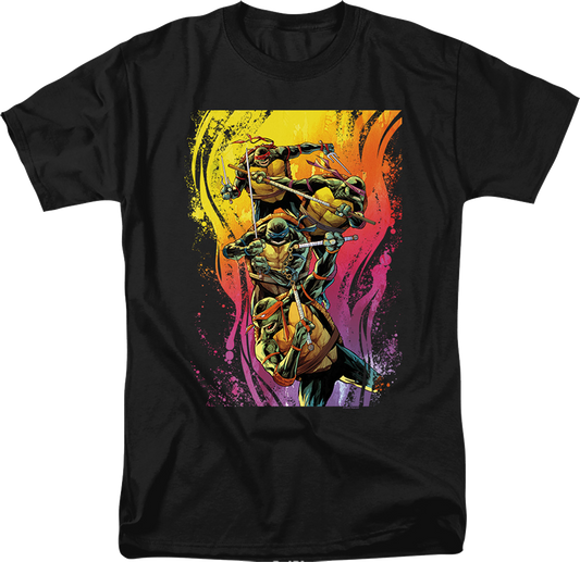 Colorful Attack Teenage Mutant Ninja Turtles T-Shirt