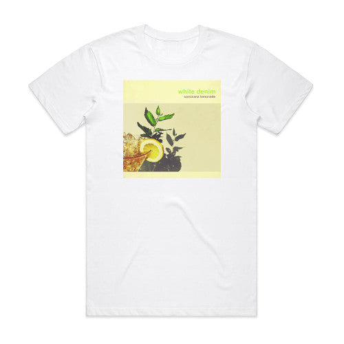 White Denim Corsicana Lemonade Album Cover T-Shirt White