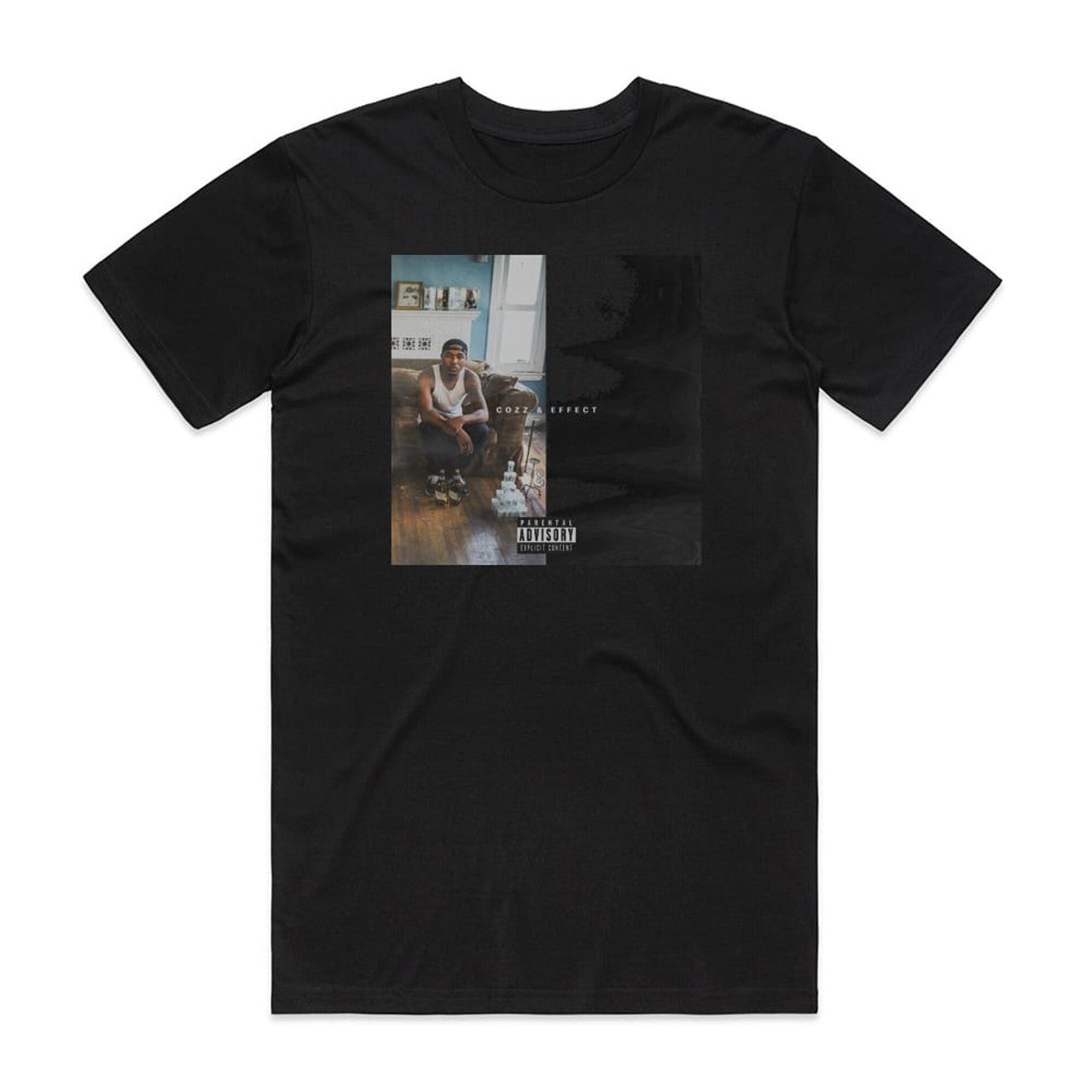 Cozz Cozz Effect T-Shirt Black