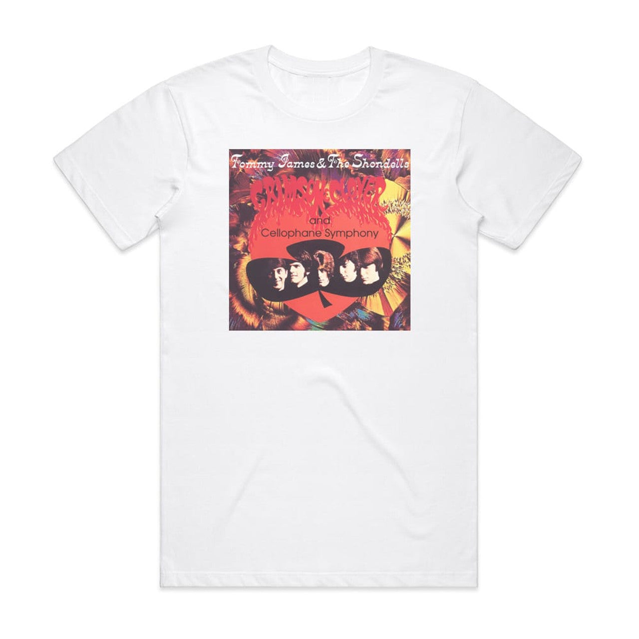 Tommy James and the Shondells Crimson Clover Cellophane Symphony T-Shirt White