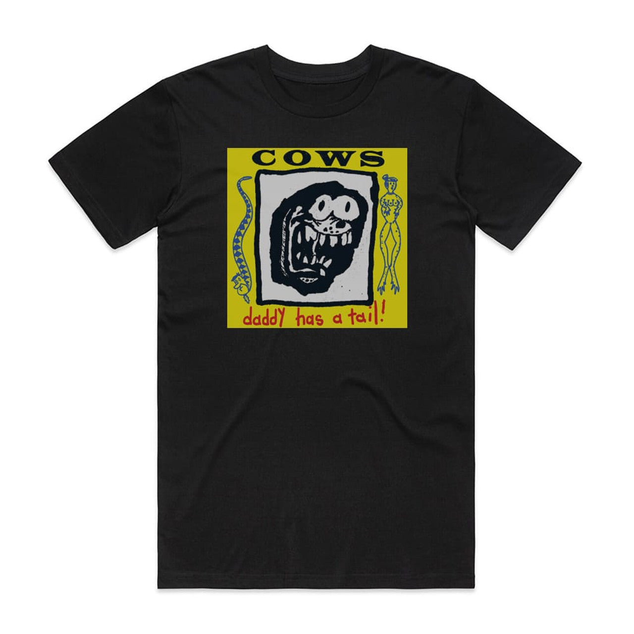 Cows Daddy Has A Tail T-Shirt Black