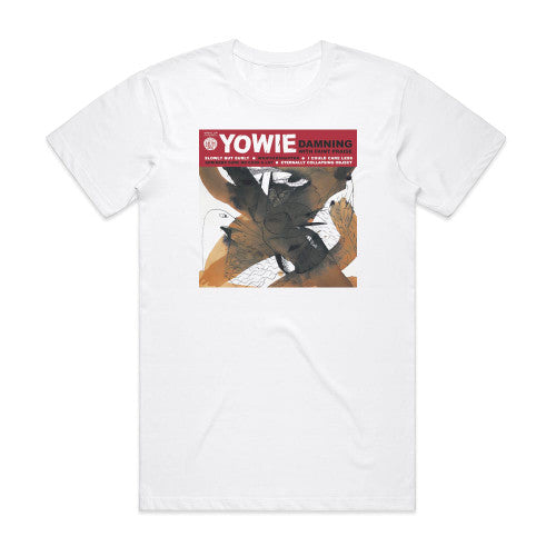 Yowie Damning With Faint Praise Album Cover T-Shirt White