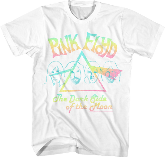 Dark Side of the Moon Pastel Rainbow Pink Floyd T-Shirt