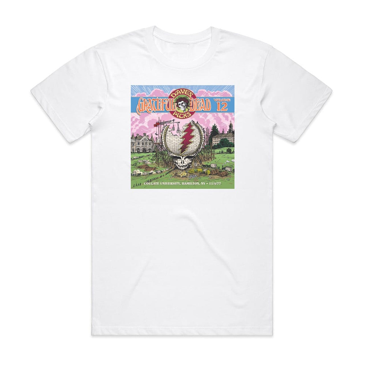 Grateful Dead Daves Picks Volume 12 Colgate University Hamilton Ny 11477 T-Shirt White