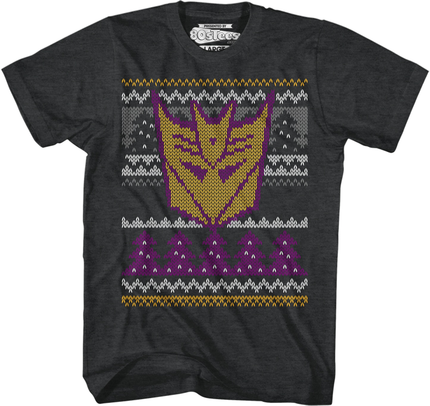 Decepticons Faux Ugly Christmas Sweater Transformers T-Shirt