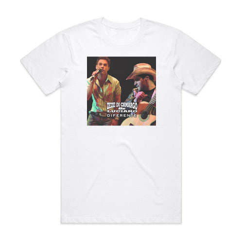 Zeze Di Camargo and Luciano Diferente Album Cover T-Shirt White