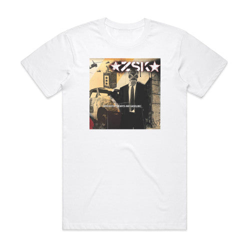 ZSK Discontent Hearts And Gasoline Album Cover T-Shirt White