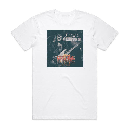 Yngwie J Malmsteen Double Live Album Cover T-Shirt White