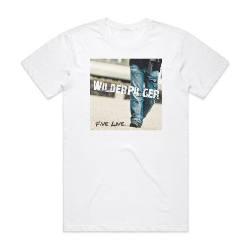 WilderPilger Five Live Album Cover T-Shirt White