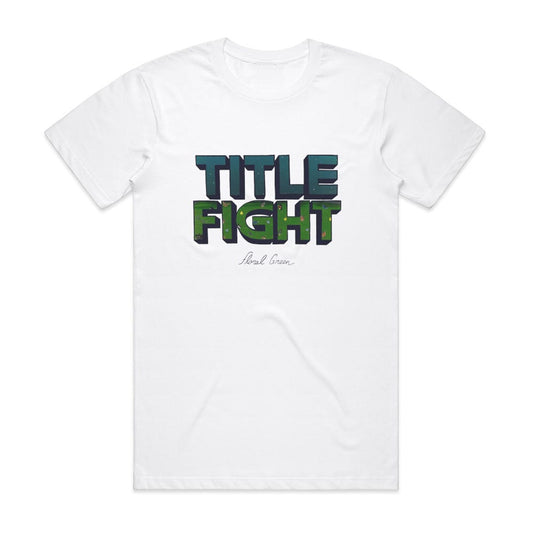 Title Fight Floral Green T-Shirt White