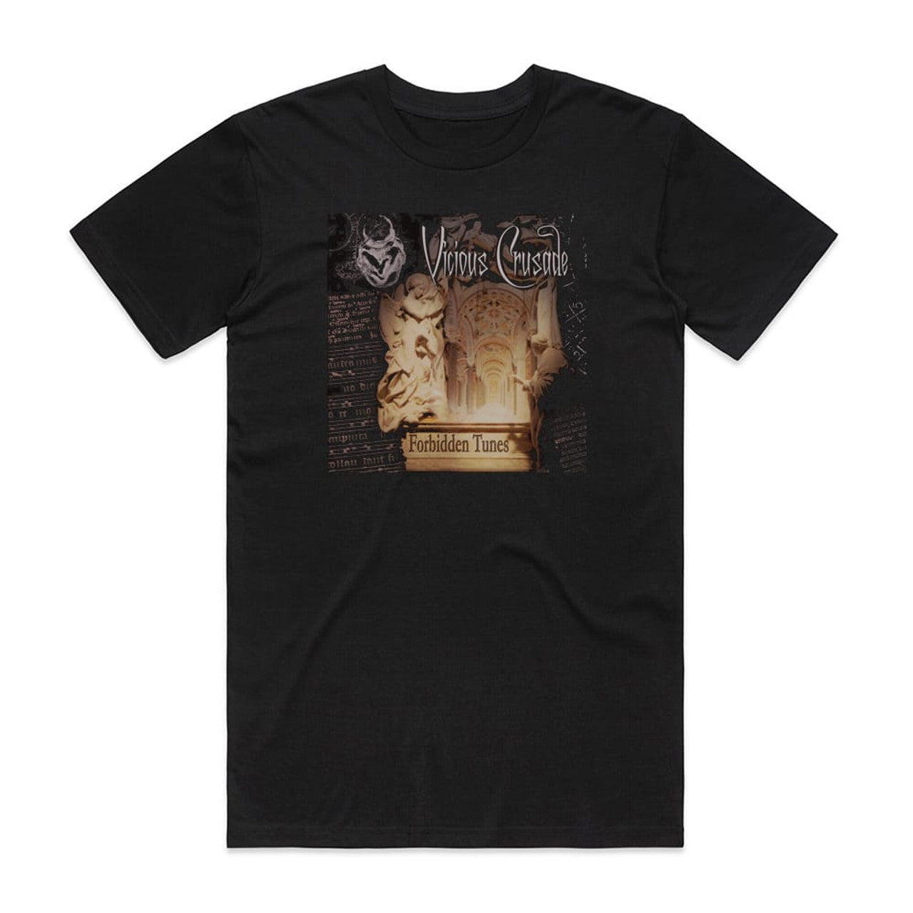 Vicious Crusade Forbidden Tunes T-Shirt Black