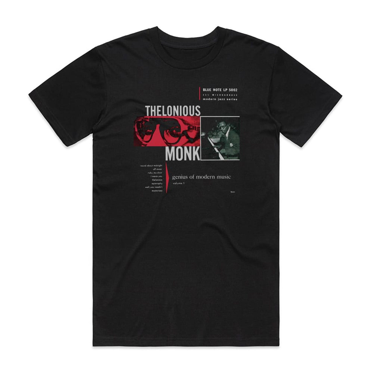 Thelonious Monk Genius Of Modern Music Volume 1 T-Shirt Black