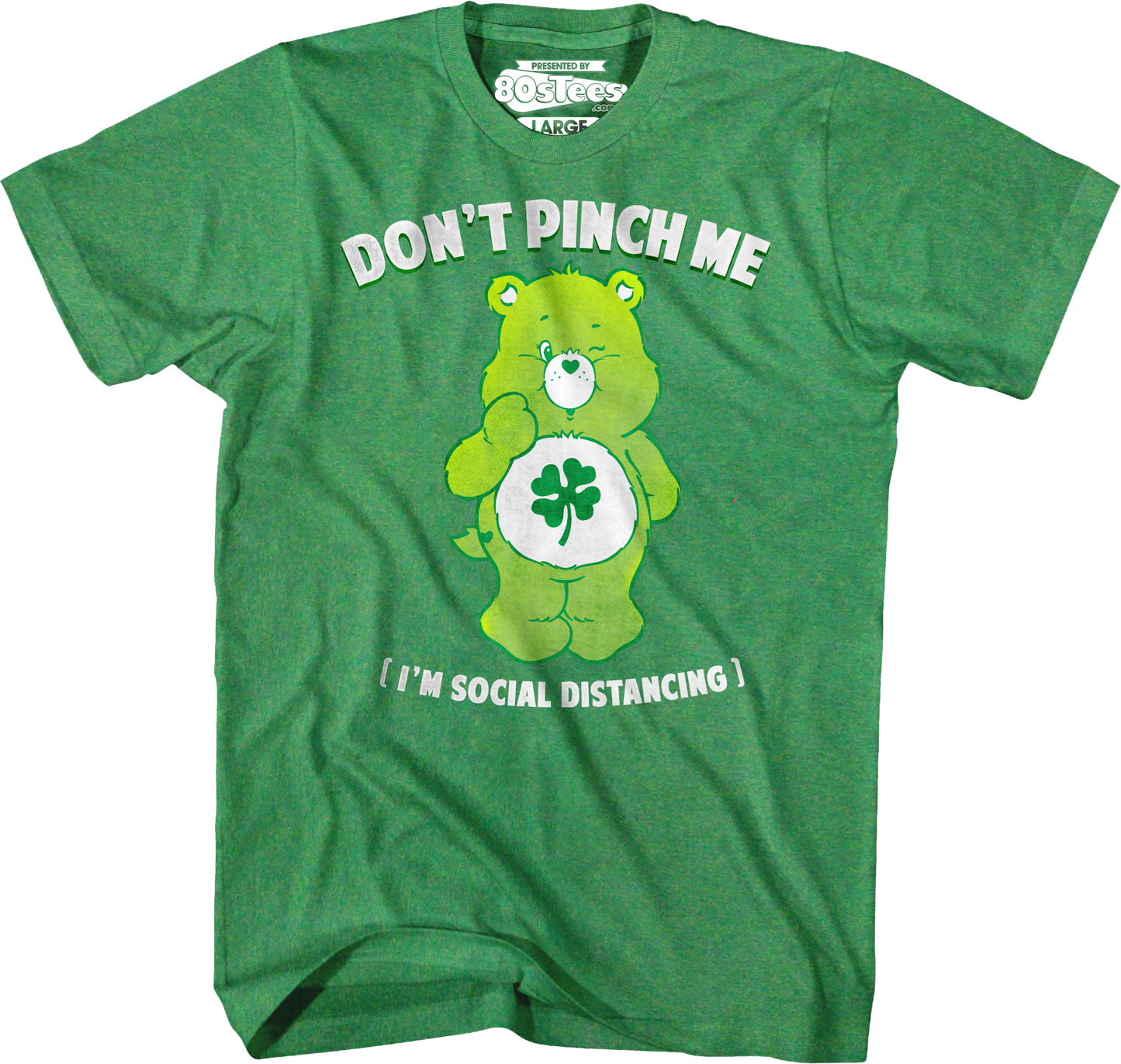 Good Luck Bear Don't Pinch Me I'm Social Distancing Care Bears T-Shirt