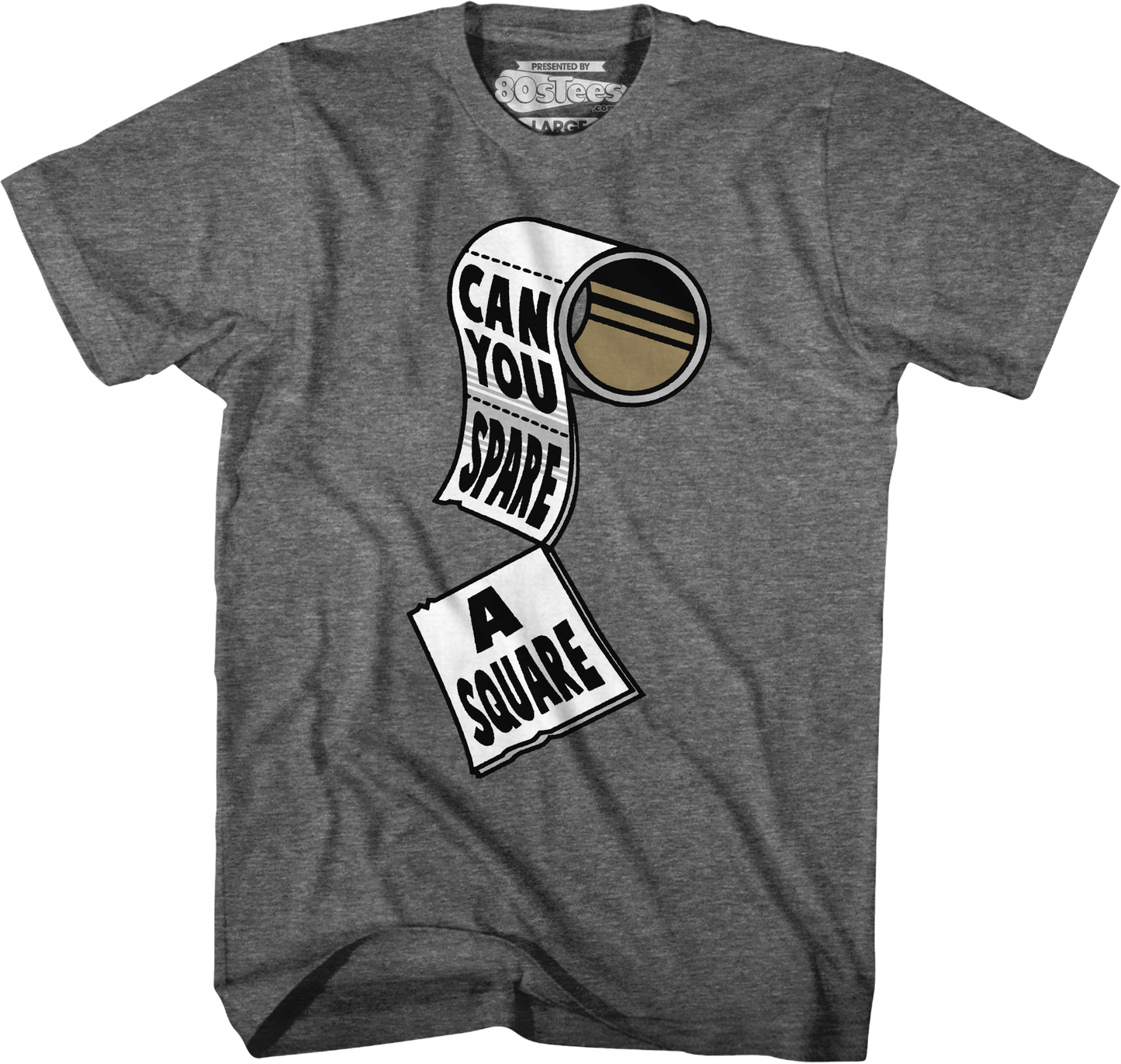 Gray Can You Spare A Square Seinfeld T-Shirt