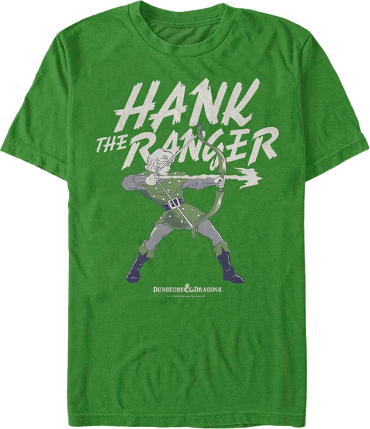Hank The Ranger Action Pose Dungeons & Dragons T-Shirt