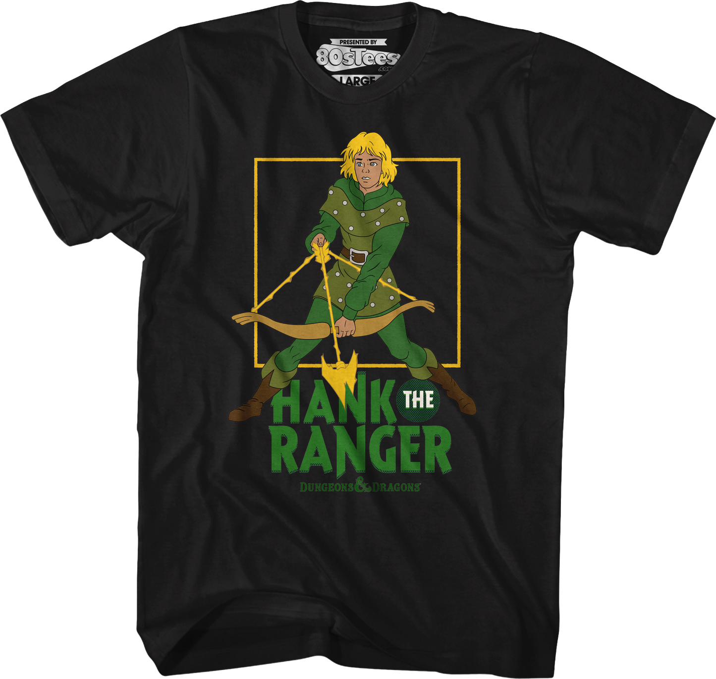 Hank The Ranger Bow & Arrow Pose Dungeons & Dragons T-Shirt