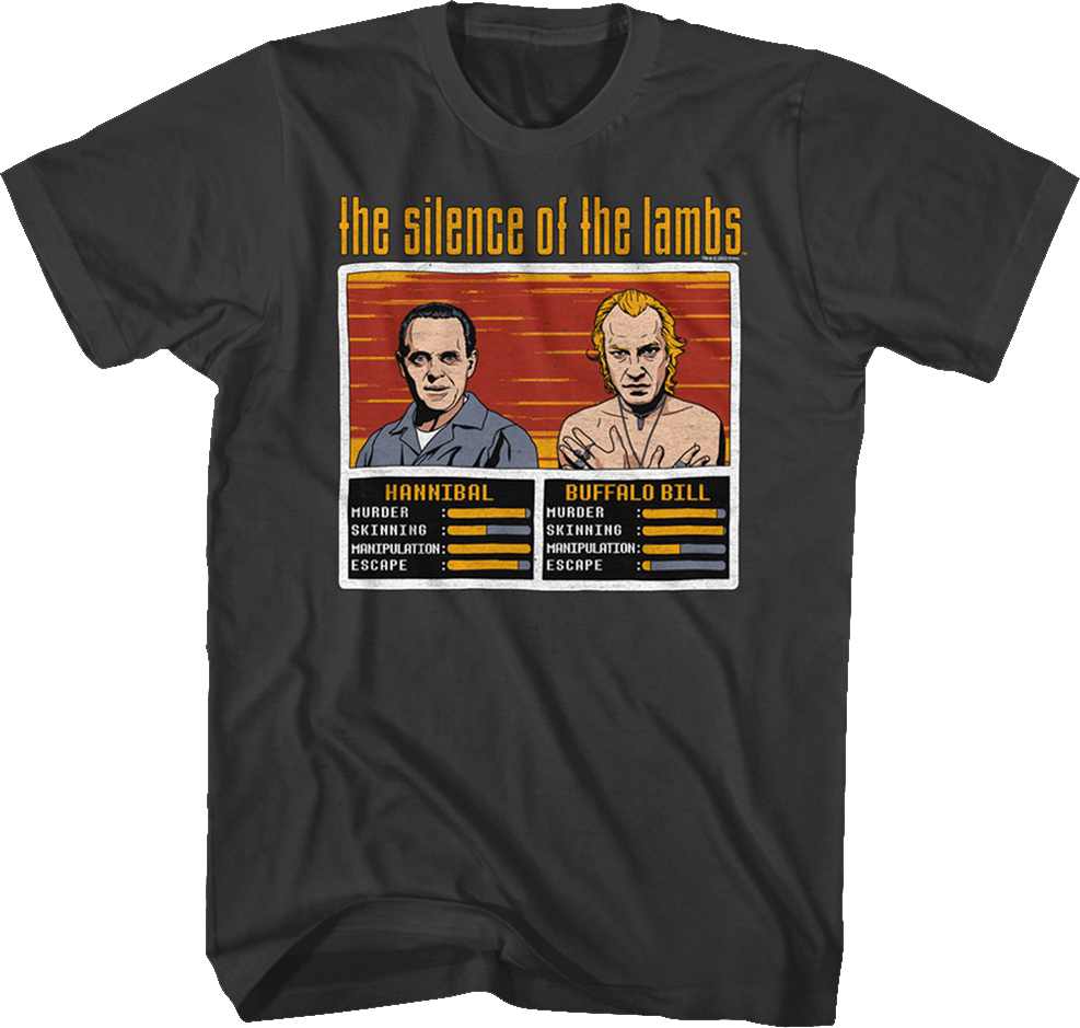 Hannibal And Buffalo Bill Video Game Silence Of The Lambs T-Shirt