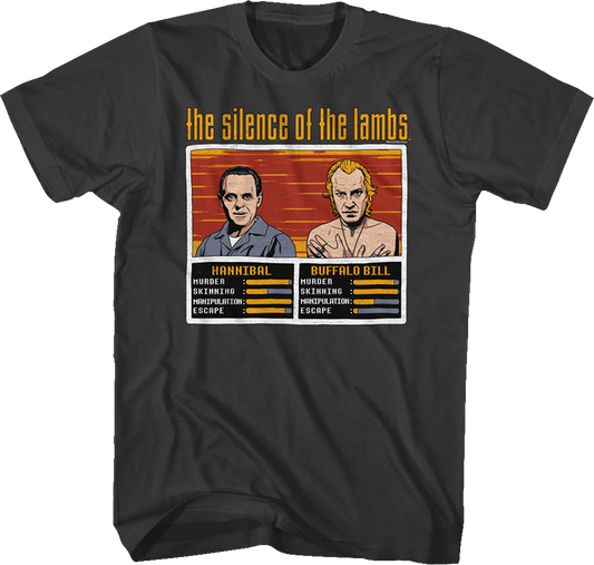 Hannibal And Buffalo Bill Video Game Silence Of The Lambs T-Shirt