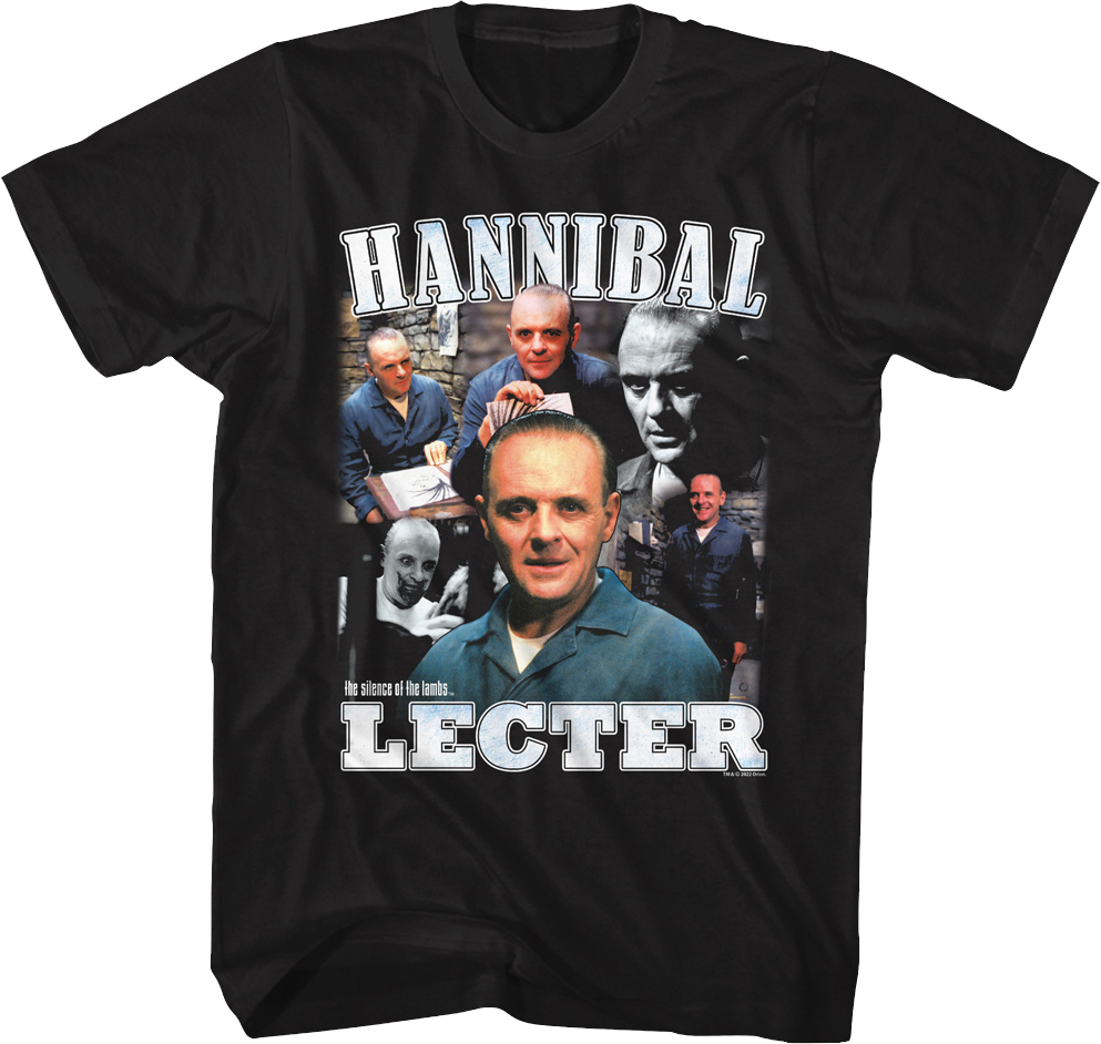 Hannibal Lecter Collage Silence Of The Lambs T-Shirt