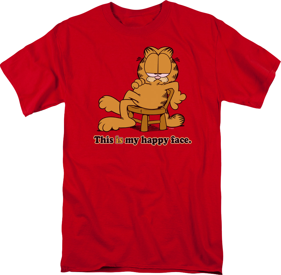 Happy Face Garfield T-Shirt