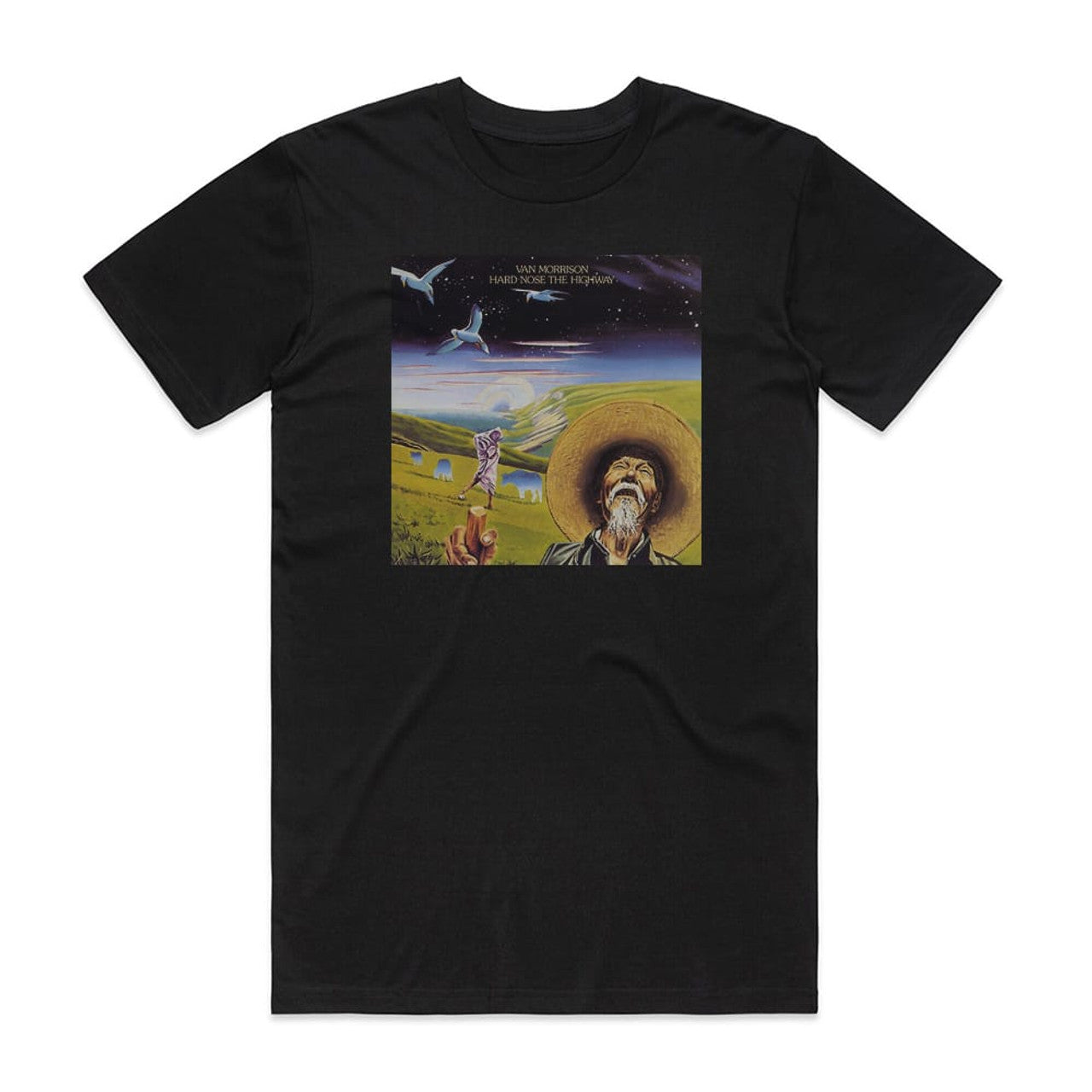 Van Morrison Hard Nose The Highway T-Shirt Black