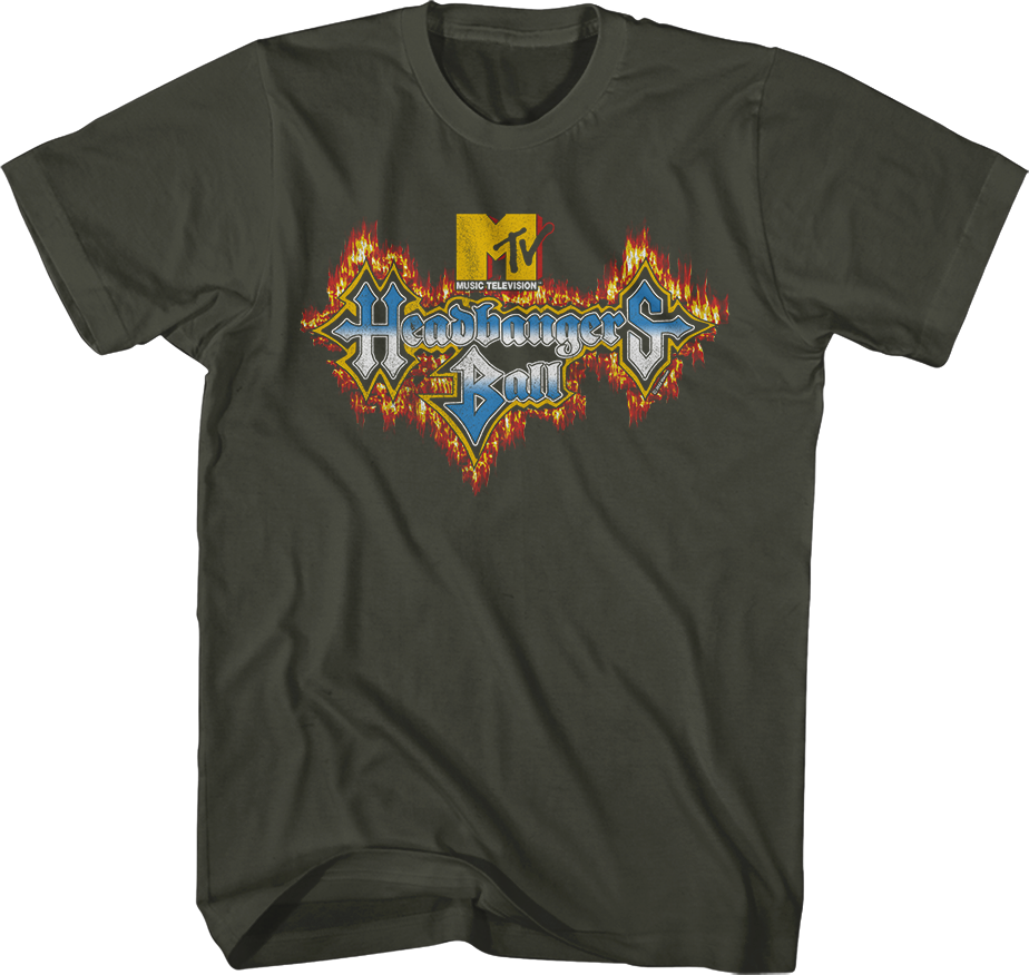 Headbangers Ball Flaming Logo MTV Shirt