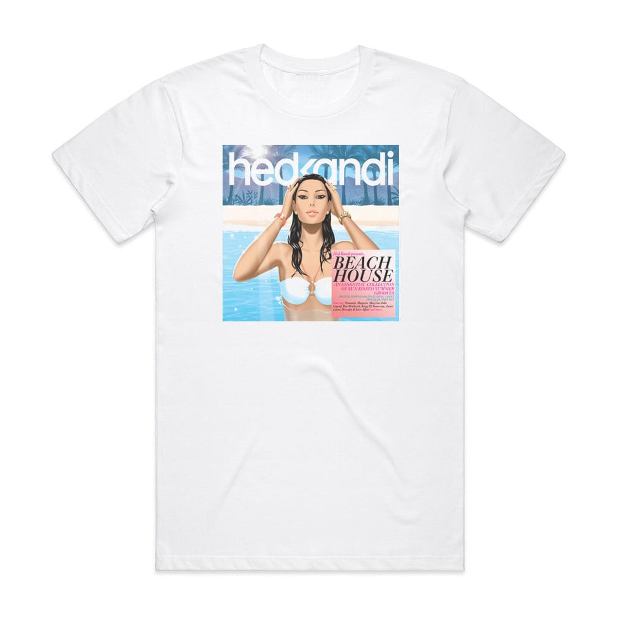 Various Artists Hed Kandi Beach House 2011 T-Shirt White