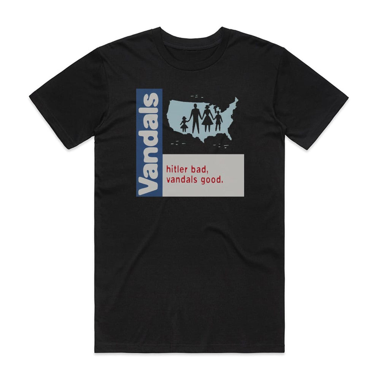 The Vandals Hitler Bad Vandals Good T-Shirt Black