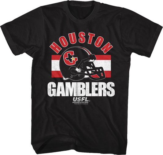 Houston Gamblers Helmet USFL T-Shirt