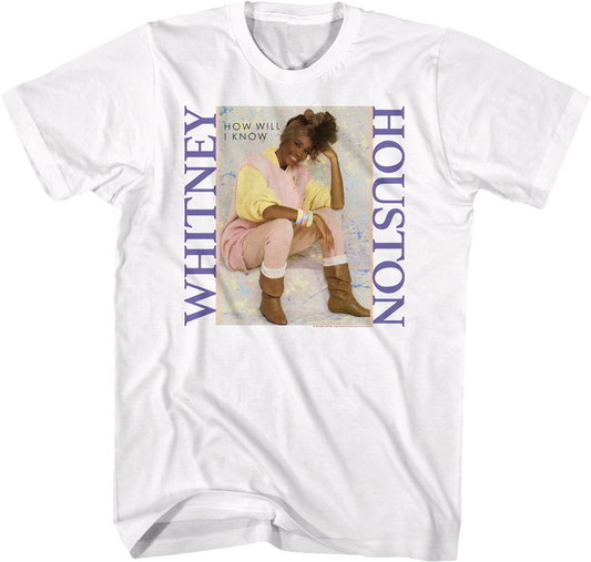 How Will I Know Single Cover Whitney Houston T-Shirt