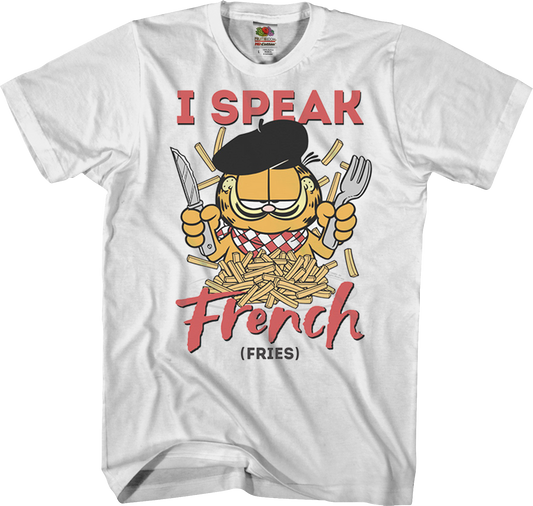 I Speak French Fries Garfield T-Shirt