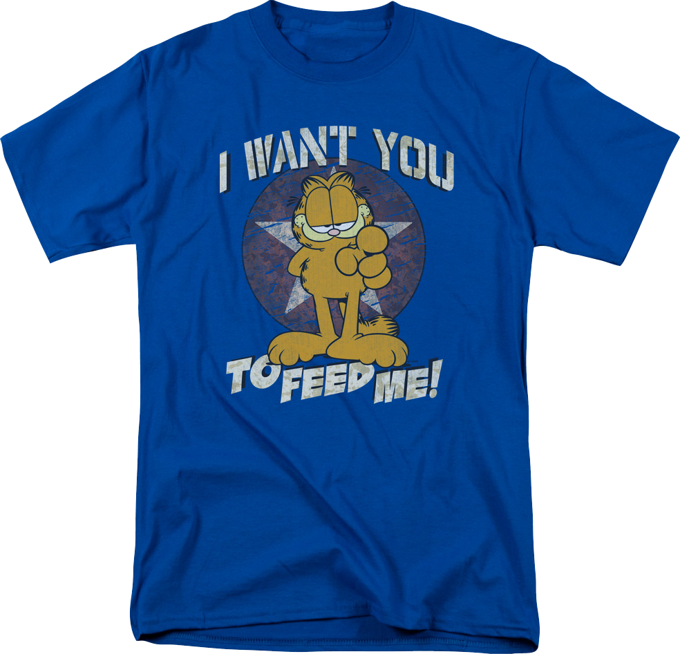I Want You To Feed Me Garfield T-Shirt