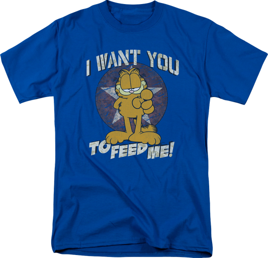 I Want You To Feed Me Garfield T-Shirt