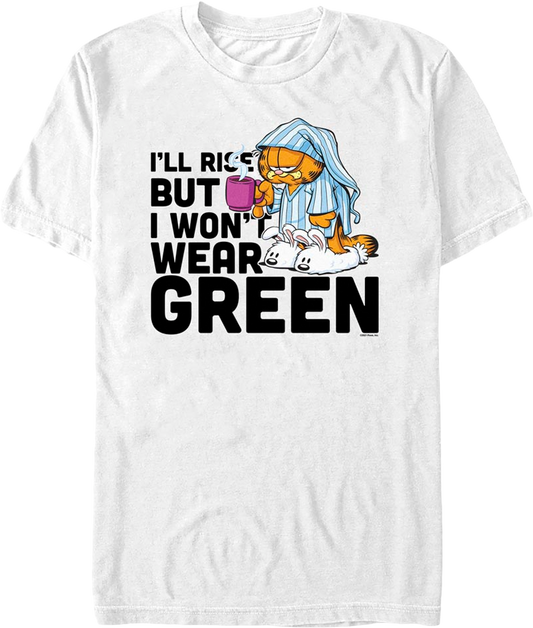 I Won't Wear Green Garfield T-Shirt