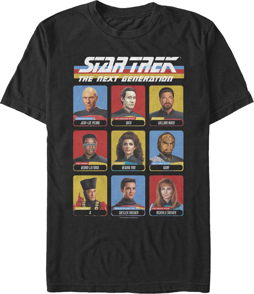 Iconic Characters Star Trek The Next Generation T-Shirt