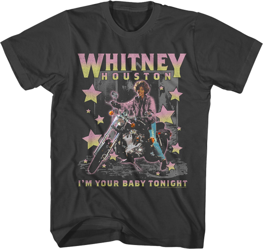 I'm Your Baby Tonight Stars & Motorcycle Whitney Houston T-Shirt