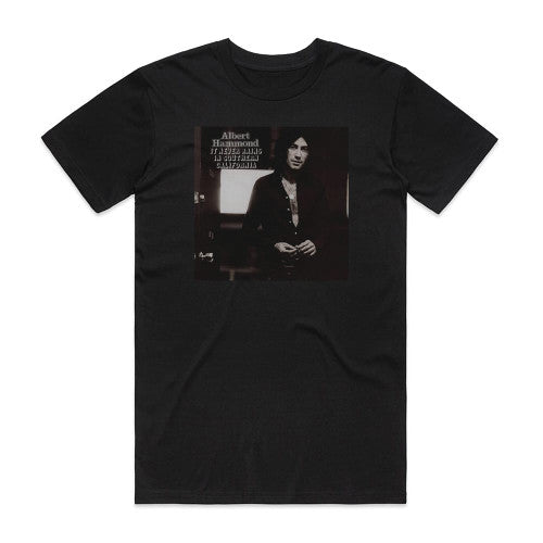 Albert Hammond It Never Rains In Southern California Album Cover T-Shirt Black