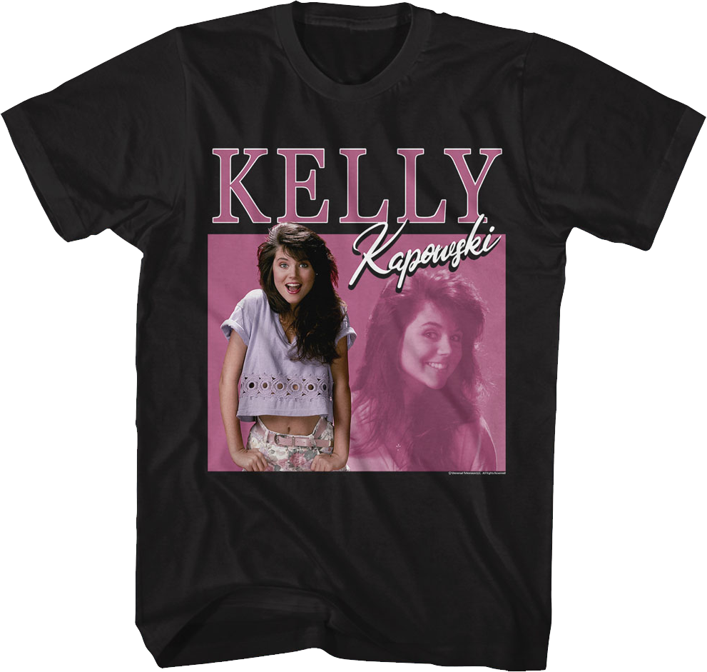 Kelly Kapowski Glamour Photo Saved By The Bell T-Shirt
