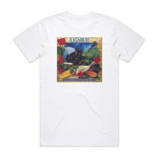 Ligabue Lambrusco Coltelli Rose Pop Corn T-Shirt White