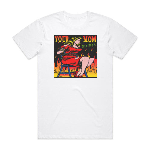 Your Mom Left In La Album Cover T-Shirt White