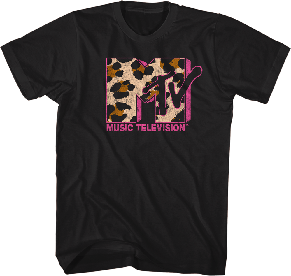 Leopard Print Logo MTV Shirt