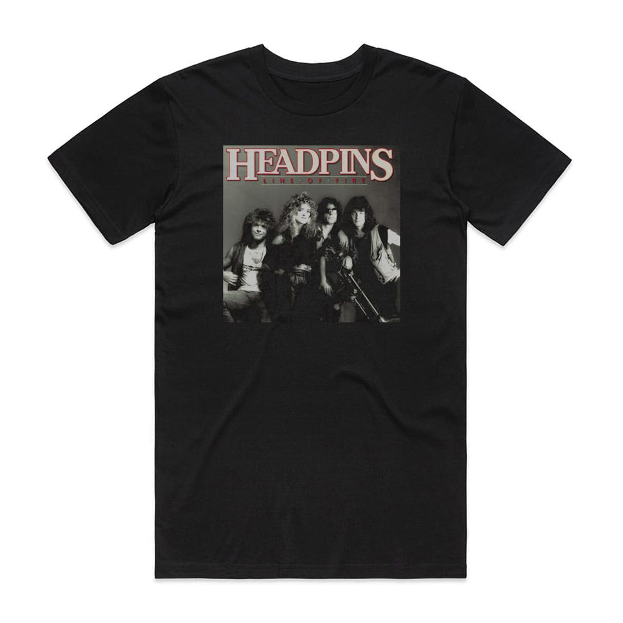 Headpins Line Of Fire T-Shirt Black