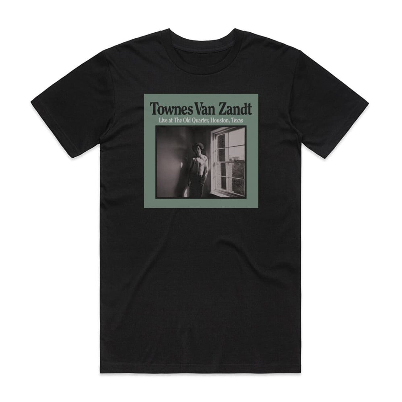 Townes Van Zandt Live At The Old Quarter Houston Texas T-Shirt Black