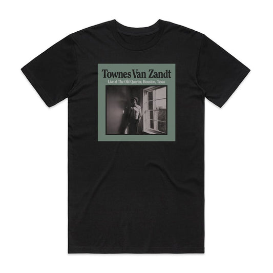 Townes Van Zandt Live At The Old Quarter Houston Texas T-Shirt Black