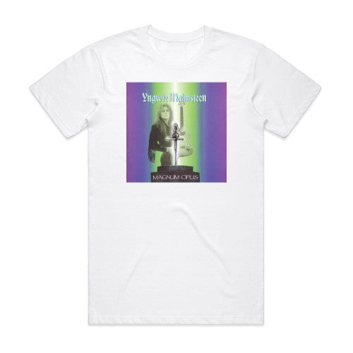 Yngwie J Malmsteen Magnum Opus Album Cover T-Shirt White