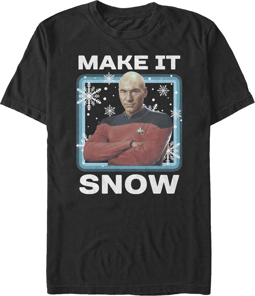 Make It Snow Star Trek The Next Generation T-Shirt