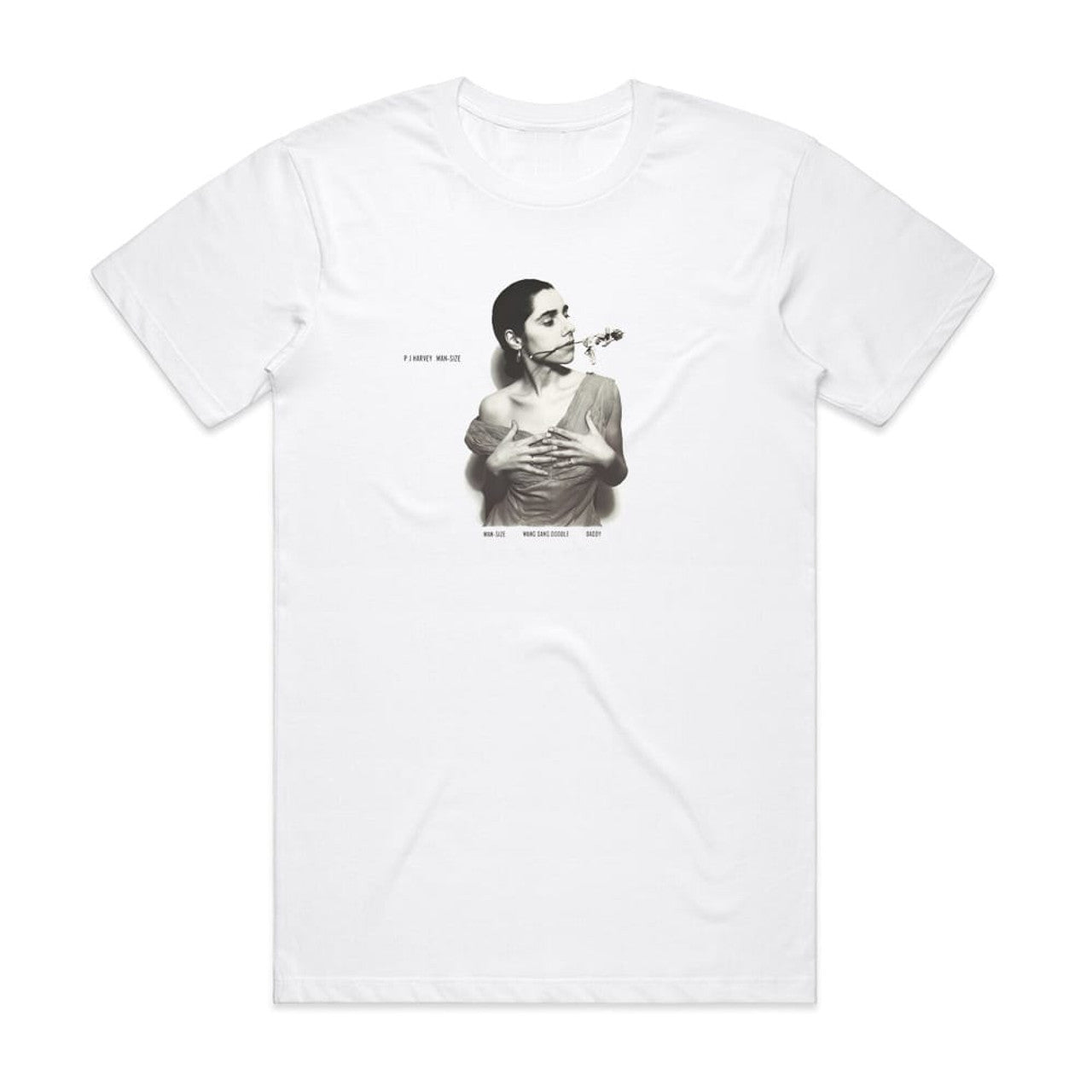 PJ Harvey Man Size T-Shirt White