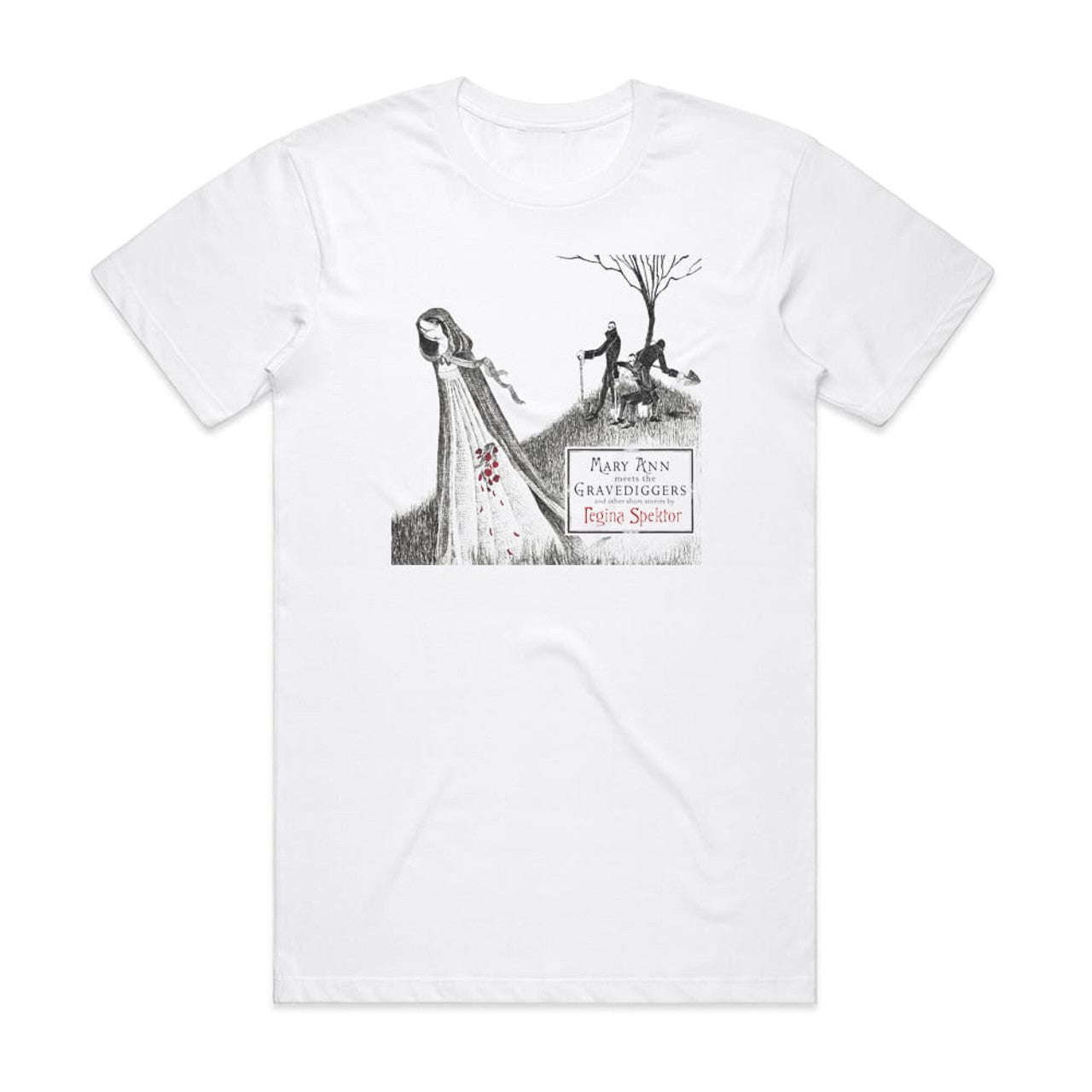Regina Spektor Mary Ann Meets The Gravediggers And Other Short Stories T-Shirt White